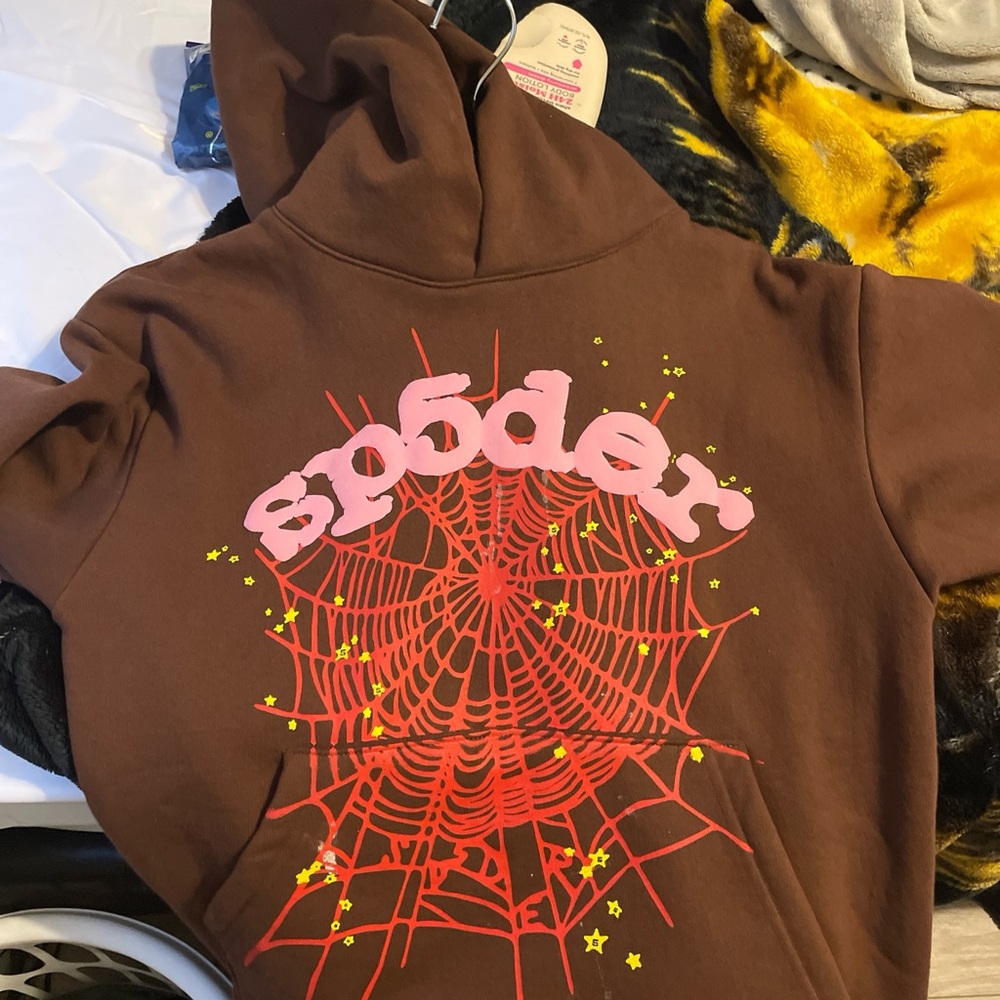 Brown and Red Spider Web Sweatshirt